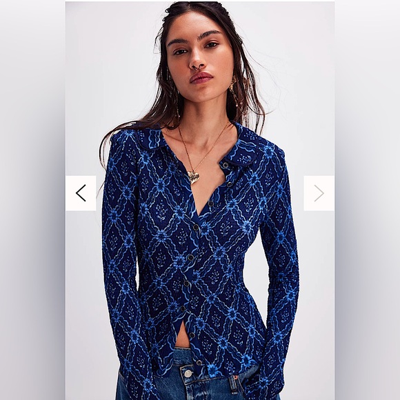 NEW Free People Caught A Feeling Cardi top XS / Extra Small - Picture 2 of 5